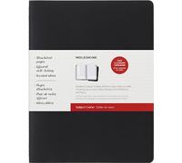Moleskine Subject Cahier Journal, Set di Due Quaderni a Righe, Copertina in Cartone, Layout Accademico, Copertina in Cartone, 16 Fogli Staccabili, Colore Nero, Formato XXL 21,6 x 27,9 cm, 160 Pagine