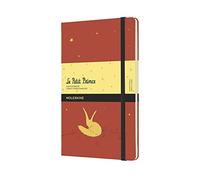 Moleskine, Taccuino in Edizione Limitata Il Piccolo Principe, Layout Bianco e Copertina Rigida, Formato Grande 13x21 cm, Colore Arancio Corallo, 192 Pagine