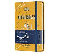 Moleskine Taccuino Peter Pan in Edizione Limitata, Notebook a Righe con Grafica e Dettagli a Tema Peter Pan, Copertina Rigida, Formato Pocket 9 x 14 cm, Colore Giallo Arancione, 192 Pagine
