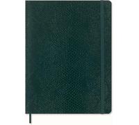 Moleskine Taccuino Precious & Ethical, XL 19x25 cm, copertina morbida vegana effetto pitone, verde