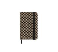 Moleskine Taccuino Shine, Copertina con tessuto Made in Italy di Mantero, con Pagine Bianche e Chiusura Elastica, Formato Pocket 13,6x8,8 cm, Colore Oro