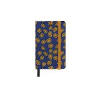 Moleskine Taccuino Silk, Copertina Rigida con Seta Italiana di Mantero, con Pagine Bianche e Chiusura Elastica, con Confezione Regalo, Formato Extra Small 13,6X8,8 cm, Colore Blu