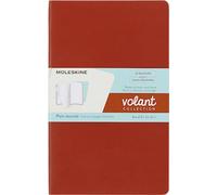 Moleskine Taccuino Volant Grande - Senzarighe - Corallo arancione e azzurro