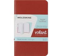 Taccuino Moleskine a righe arancione-blu xs - set da 2