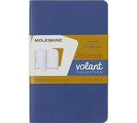 Moleskine Volant Journal, Set 2 Quaderni con Pagine a Righe Staccabili, Copertina Morbida, Colori Blu e Ambra, Formato Pocket 9 x 14 cm