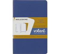 Moleskine Volant Journal, Set 2 Quaderni con Pagine a Righe Staccabili, Copertina Morbida, Colori Blu e Ambra, Formato Pocket 9 x 14 cm