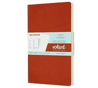 Moleskine Taccuino Volant Grande - Senzarighe - Corallo arancione e azzurro