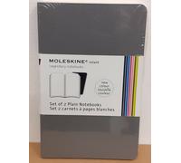 MOLESKINE VOLANT - SET DI 2 QUADERNI POCKET A PAGINE BIANCHE - GRIGIO