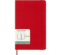 Moleskine Weekly Planner 2025-2026, Agenda Settimanale 18 Mesi Con Spazio per Note, Copertina Rigida e Chiusura Elastica, Formato Large 13 x 21 cm, Colore Rosso Scarlatto