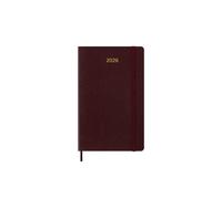 Moleskine Weekly Planner 2026 Precious and Ethical, Agenda Settimanale 12 Mesi Con Spazio Per Note, Copertina Morbida Vegana Effetto Pitonato, Colore Bordeaux, Formato 13x21 cm