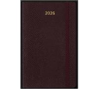 Moleskine Weekly Planner 2026 Precious and Ethical, Agenda Settimanale 12 Mesi Con Spazio Per Note, Copertina Morbida Vegana Effetto Pitonato, Colore Bordeaux, Formato 13x21 cm