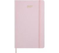 Moleskine Agenda Settimanale 2027, Precious and Ethical Planner 12 Mesi Con Spazio Per Note, Copertina Morbida Vegana e Confezione Regalo, Formato Large 13x21 cm, Colore Rosa Ciliegio
