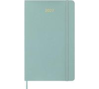 Moleskine Agenda Settimanale 2027, Precious and Ethical Planner 12 Mesi Con Spazio Per Note, Copertina Morbida Vegana e Confezione Regalo, Formato Large 13x21 cm, Colore Verde Salvia