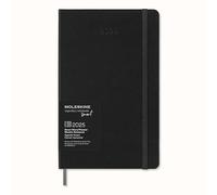 Moleskine Weekly Planner, Agenda Settimanale Smart 12 Mesi 2025, Smart Planner, Chiusura Elastica, Colore Nero, Formato Large 13x21 cm