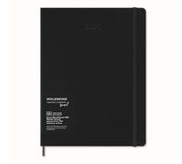 Moleskine Weekly Planner, Agenda Settimanale Smart PRO 12 Mesi 2025, Smart PRO Planner, Chiusura Elastica, Colore Nero, Formato Extra Large 19x25 cm