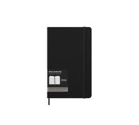 Moleskine 12 Monate Pro Wochen Notizkalender 2026, Pro Large/A5, 1 Wo = 2 Seiten, vertikal, Spalten für Notizen, fester Einband, Schwarz