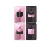 Moleskine x BLACKPINK Set 4 Cahier Journal Album Square Two, Quaderni con Pagine Bianche con Copertine Flessibili e 16 Fogli Staccabili, Formato Pocket 9 x 14 cm