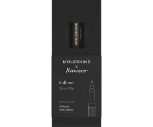Moleskine x Kaweco Ballpen Refillable Pen in ABS plastic for Writers, Note-taker