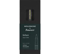 Moleskine x Kaweco, Penna a Sfera Ricaricabile in Plastica ABS, per Scrivere e Prendere Appunti, Ricaricabile con 1,0 mm di Inchiostro Blu Incluso, Colore Verde