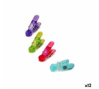 Molette per Chiudere le Buste Multicolore Caucciù Plastica 4 Pezzi Magnetico (12 Unità)