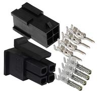 Molex Micro-Fit 3.0 doppia fila (4 circuiti) maschio e femmina presa di presa, con morsettiera, confezione da 5