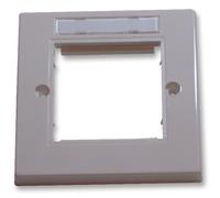 MOLEX Placca Parete 1-Gang EUROMOD con Etichetta