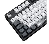 MOLGRIA Ink Lotus Keycaps 140 Set di keycaps personalizzati per tastiera da gioco, PBT OEM profilo Dye sublimazione keycaps per tastiera Frech ANSI/ISO Layout