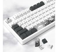 MOLGRIA Ink Lotus, set di 124 copritasti personalizzati PBT OEM Profile dye sublimazione layout ANSI/ISO con estrattore per tasti Gateron Kailh Cherry MX