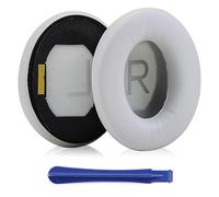 MOLGRIA QC45, cuscinetti auricolari di ricambio in pelle proteica, per cuffie sovraurali Bose QuietComfort 45 QC45 Quiet Comfort SE (bianco fumé)