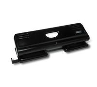 Molho Leone - 78524 Perforatore a 4 fori fissi, meccanismo Top-Stop, Capacità fino a 20 Fogli, Squadra laterale regolabile, struttura in acciaio+abs, Colori assortiti