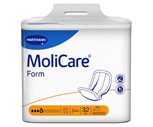 MoliCare Forma 4 gocce per incontinenza leggera: alta sicurezza, protezione extra contro le perdite e discrezione per donne e uomini, 32 pezzi