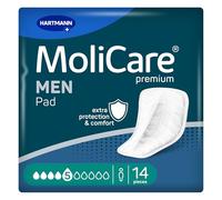 MoliCare MEN Pad 5 Gocce Uomo Assorbenti 14 pz