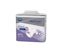 MoliCare Premium Elastic: pannoloni per l'incontinenza severa, per donne e uomini; 8 gocce, taglia L, circonferenza vita 115-145 centimeters, 72 pezzi