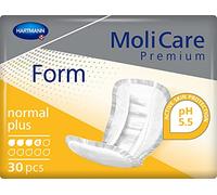 MoliCare Premium Form Normal Plus - Inserti per incontinenza, 4 gocce, 1 x 30 pezzi