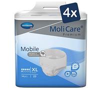MoliCare Premium Mobile Mutandine Monouso per l'Incontinenza, Protezione Discreta per Donne e Uomini, Pannoloni per Anziani, 6 Gocce, Taglia XL (circonferenza fianchi 130-170 cm), 56 Pezzi