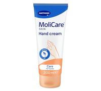 MoliCare Skin Crema de Manos, para Piel Muy Seca y Manos Agrietadas, con Creatina, Pantenol y Aceite de Almendras, Neutralizador de Olor, Emulsión Agua en Aceite, 200ml