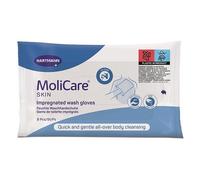 Paul Hartmann Molicare Skin - Manopole umidificate per la pulizia delicata del corpo, 8 guanti