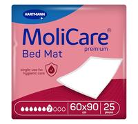 MoliCare Tappetino da letto di alta qualità, per incontinenza, assorbenza, 7 gocce, dimensioni 60 x 90 cm, confezione da 25