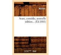 Molière L'Avare, Comédie (Éd.1881) (Tascabile) Litterature