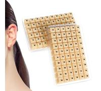 MOLIMOLI 1200 Pezzi Set di cerotti per agopuntura con Semi per Orecchie, Semi per agopuntura con Aghi e pinzette, Semi per Orecchie d'oro per auricoloterapia a casa, USA e Getta