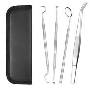 MOLIMOLI Set per la rimozione del tartaro, Set Cura Dentale da 8 Pezzi con Specchio Denti e Strumenti Dentista, Pulizia Professionale dei Esseri Umani Cani