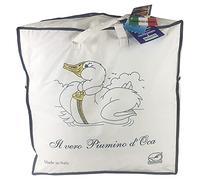 Molina Piumino Matrimoniale 4 Stagioni Mongolia - Peso 500 + 800 gr. - 100% Piumino bianco vergine - Misura 250x200 cm.