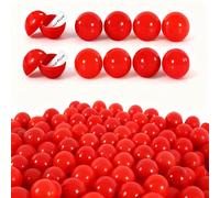 Moling 55 Pezzi Palline Lotteria in Plastica da 3CM,Pallina Tombola da Riempire, Piccole Capsule Bingo Colorate,per Eventi di Beneficenza,Feste di Natale,Eventi Aziendali (Rosso)
