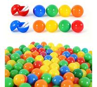 Moling 55 Pezzi Palline Lotteria in Plastica da 3CM,Pallina Tombola da Riempire, Piccole Capsule Bingo Colorate,per Eventi di Beneficenza,Feste di Natale,Eventi Aziendali (Multicolori)