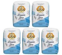 Molino Caputo Farina Blu di Grano Tenero (triticum aestivum) 00 - 5 Pezzi Da 1 Kg, 5000 Grammo