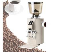 Molino De Cafe Profesional, attrezzatura automatica for la macinazione dei chicchi di caffè a macine piatte, macinacaffè elettrico ad alta capacità, for caffè espresso/a goccia/a versamento(White)