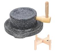 Molino De Grano De Piedra, Molino De Grano Manual, Molinillo De Piedra, Macinino De Grano Manual Para Cocina Casera, Molinillo De Piedra Azul Para Cereales Secos Y Húmedos(26cm/10.2in)
