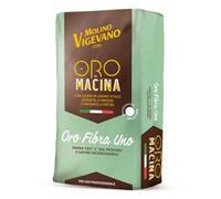 Molino Vigevano Farina “Tipo 1”, Oro Fibra 1, Lunga Lievitazione, Ideale per Salati e Dolci. Farine Professionali. Confezione da 10 kg