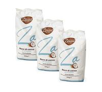 Molino Zanone - Cocco Rapè Senza Glutine 3 Confezioni 250 g - Noce di Cocco Grattugiata Proteica e Ricca di Fibre Granella Farina di Frutta Secca per Ricette Dolci, Topper e Snack