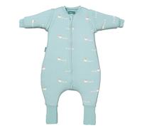 molis&co - Sacco Nanna con Piedini, Maniche Staccabili e Calzini - Sacco Nanna Invernale per Bambini - Sacchi Nanna 2.5 tog con Piedini - 100% Cotone (Oeko-Tex 100) - Duck Family (1 Anno)